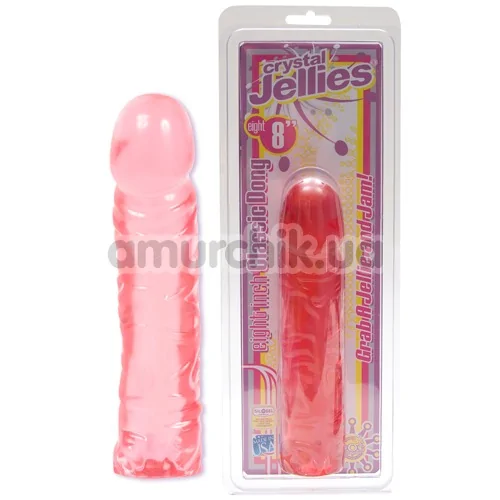 Фаллоимитатор Crystal Jellies, 19 см розовый