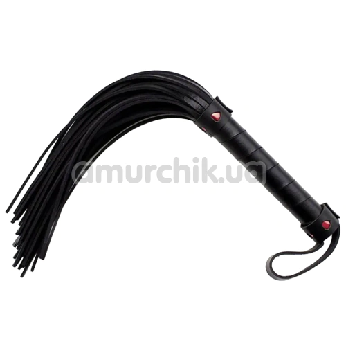 Флоггер DS Fetish Flogger Heart, черный - Фото №1