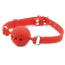 Кляп DS Fetish Mouth Silicone Ball Gag M, красный - Фото №6