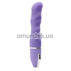 Вібратор для точки G Purrfect Silicone Deluxe Vibe з шипами, 14.5 см фіолетовий - Фото №1