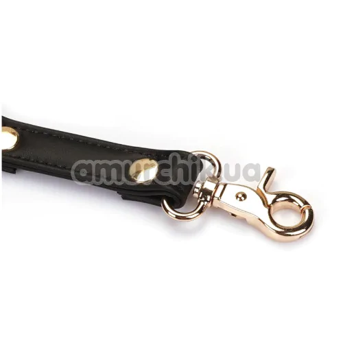 Ремінці для фіксаторів Liebe Seele Dark Candy Hogtie With Gold Hardware, чорні