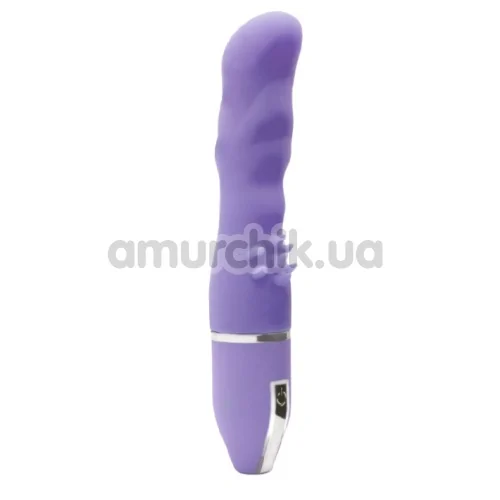 Вібратор для точки G Purrfect Silicone Deluxe Vibe з шипами, 14.5 см фіолетовий - Фото №1
