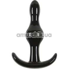 Анальна пробка Jelly Rancher Wave T-plug, чорна - Фото №1