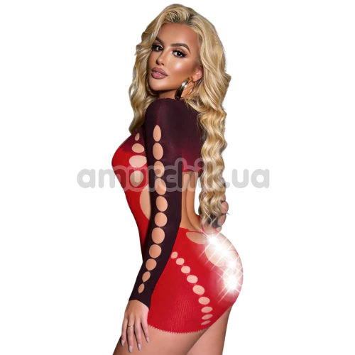 Платье Star Night Sexy Invitation Mini Dress, черно-красное