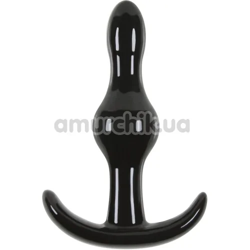 Анальна пробка Jelly Rancher Wave T-plug, чорна - Фото №1