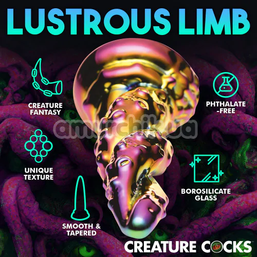 Фаллоимитатор Creature Cocks Enchantress, розово-желтый