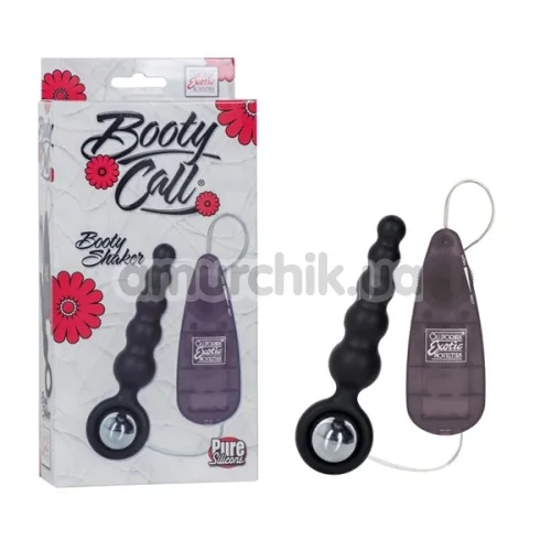 Анальна пробка з вібрацією Booty Call Booty Shaker, чорна
