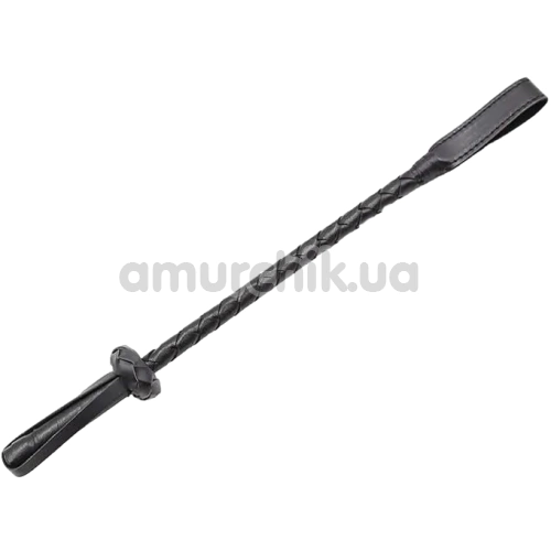 Стек DS Fetish Leather Wicker Paddle, чорний - Фото №1
