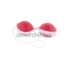 Вагинальные шарики Amor Gym Balls Duo, малиново-розовые - Фото №1