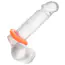 Эрекционное кольцо для члена Alpha Liquid Silicone Sexagon Ring, оранжевое - Фото №3