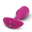 Анальна пробка з вібрацією B-Vibe Vibrating Snug Plug 2, малинова - Фото №4