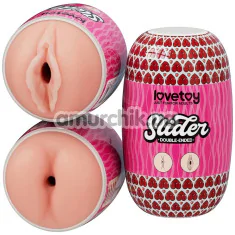 Мастурбатор Lovetoy Slider Double-Ended Masturbator Vagina And Ass, телесный - Фото №1