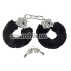 Наручники Lola Toys Bondage Collection Crystal Handcuffs, чорні - Фото №1