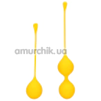 Набор вагинальных шариков Loveline Silicone Kegel Balls Training Set, желтый - Фото №1