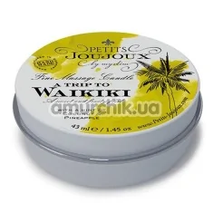 Свеча для массажа Petits Joujoux A Trip To Waikiki Coconut And Pineapple - кокос и ананас, 43 мл - Фото №1