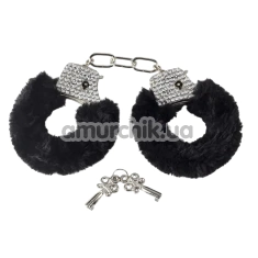 Наручники Lola Toys Bondage Collection Crystal Handcuffs, черные - Фото №1