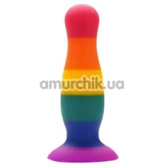 Анальна пробка Colourful Love Colourful Plug 10.5 см, райдужна - Фото №1