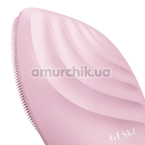 Ультразвуковая щетка для лица Geske Sonic Facial Brush 5 in 1, светло-розовая