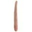 Двокінцевий фалоімітатор King Cock 16 Tapered Double Dildo, тілесний - Фото №3