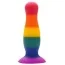 Анальна пробка Colourful Love Colourful Plug 10.5 см, райдужна - Фото №1