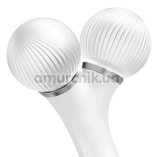 Ультразвуковий масажер для обличчя Geske Sonic Facial Roller 4 in 1, білий