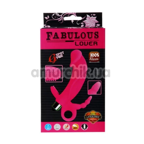 Анально-вагінально-кліторальний вібратор Fabulous Lover, рожевий
