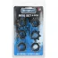 Набор из 6 эрекционных колец Menz Stuff Ring Set, черный - Фото №2