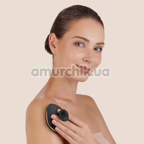 Щітка для тіла Geske Body Brush 4 in 1 Suction Mount Metal, чорно-золота
