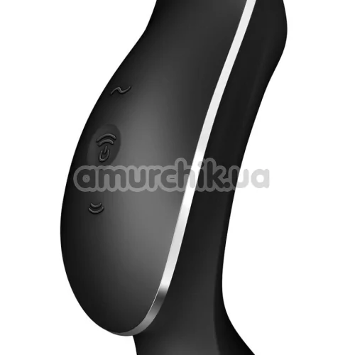 Симулятор орального секса для женщин с вибрацией Satisfyer Curvy Trinity 2, черный