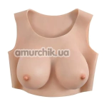 Накладная грудь Gender X Undergarments Plate D-Cup, телесная - Фото №1