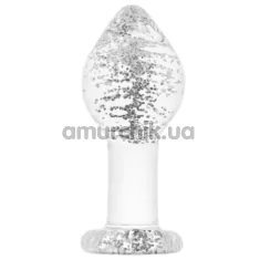 Анальна пробка Firefly Glass Plug Large, світиться у темряві - Фото №1