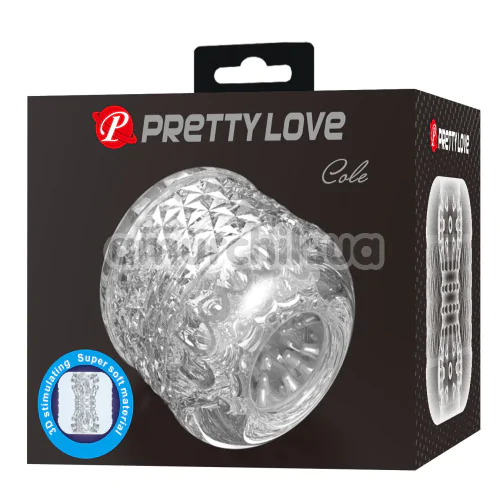 Мастурбатор Pretty Love Cole, прозорий