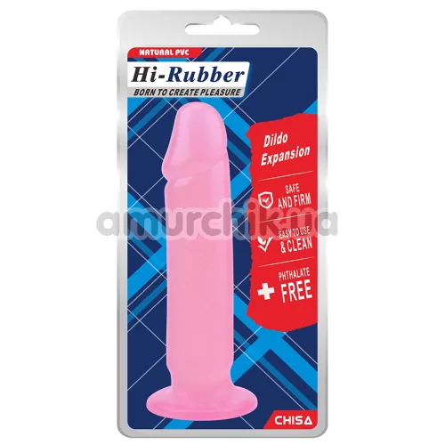 Фаллоимитатор Hi-Rubber Dildo Expansion, розовый