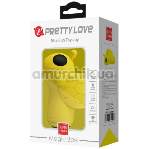 Симулятор орального секса для женщин Pretty Love Magic Bee, желтый