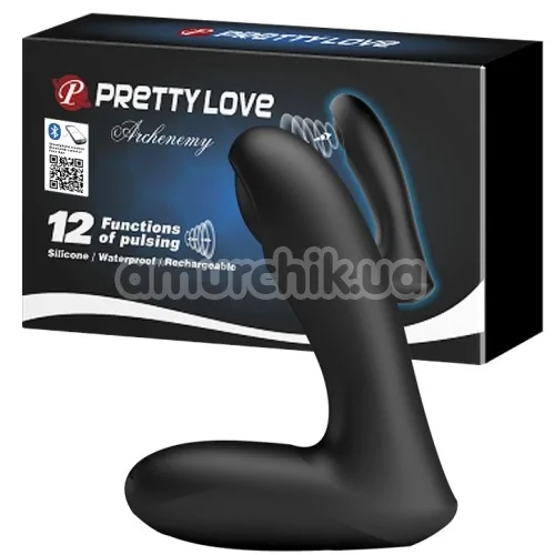 Вибростимулятор простаты с пульсацией Pretty Love Archenemy Smart, черный