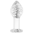 Анальная пробка Firefly Glass Plug Large, светящаяся в темноте - Фото №1