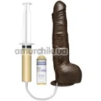 Фаллоимитатор с эякуляцией TitanMen Piss Off With Compatible Vac-U-Lock Suction Cup, коричневый - Фото №1
