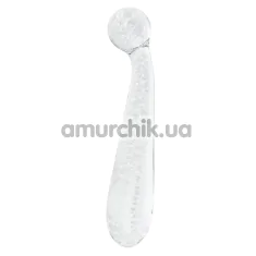 Фаллоимитатор Firefly G-Spot Glass Wand, светящийся в темноте - Фото №1