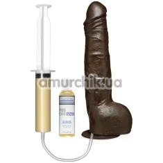 Фалоімітатор з еякуляцією TitanMen Piss Off With Compatible Vac-U-Lock Suction Cup, коричневий - Фото №1