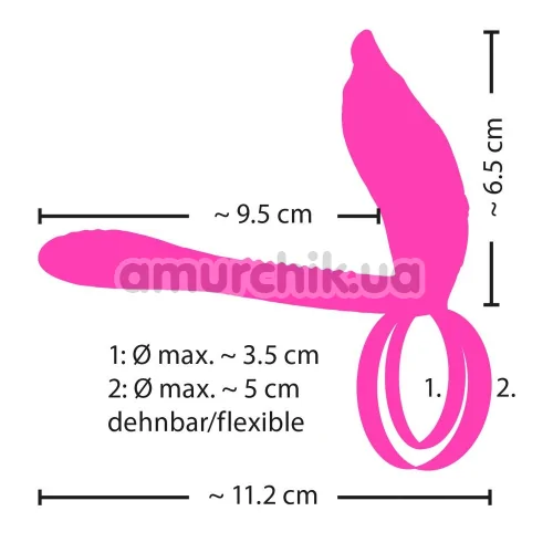 Виброкольцо для члена Couples Choice Couple's Vibrator 2, фиолетовое