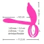 Виброкольцо для члена Couples Choice Couple's Vibrator 2, фиолетовое - Фото №10