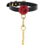 Ошейник с поводком Taboom Wild Roses Collar & Leash, черный - Фото №2