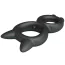 Эрекционное кольцо Crazy Bull Super Soft Silicone Toran, черное - Фото №5