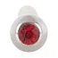 Уретральна вставка із червоним кристалом Sextreme Steel Jewel Cockpin, срібна - Фото №3