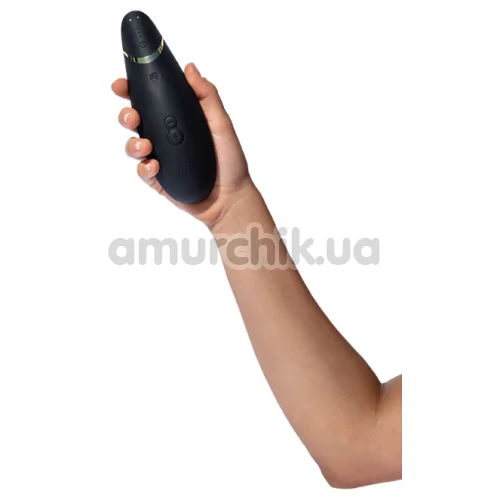 Симулятор орального секса для женщин Womanizer Premium 2, черный