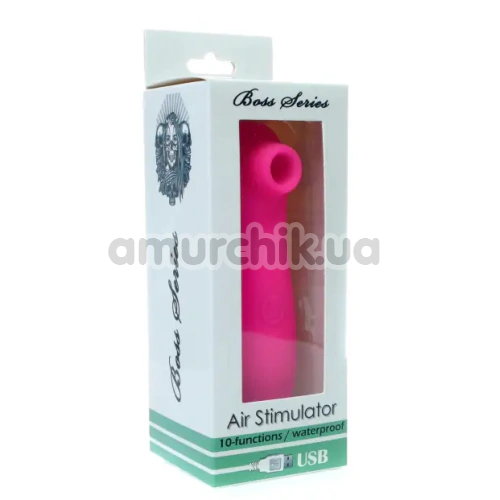 Симулятор орального секса для женщин Boss Series Air Stimulator, ярко-розовый