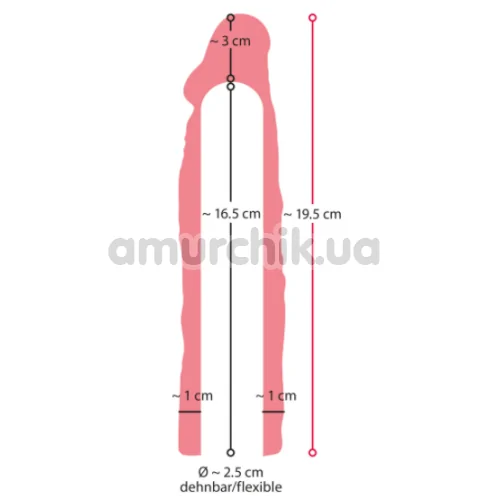 Насадка на пенис Nature Skin Extension Sleeve, телесная