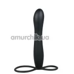 Анальная насадка Anal Special Silicone, черная - Фото №1