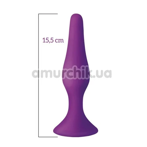 Анальная пробка Mai Attraction Pleasure Toys №35, фиолетовая