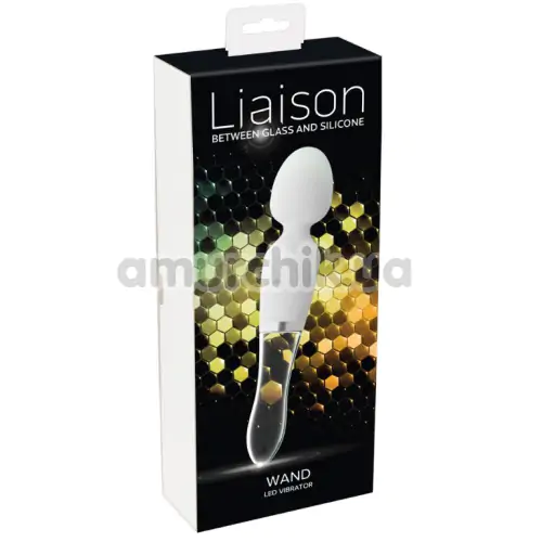 Универсальный вибромассажер Liaison Wand LED Vibrator, белый